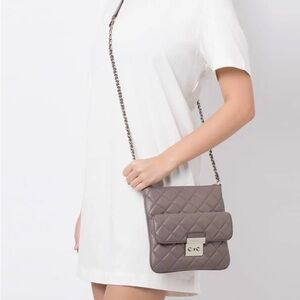 MICHAEL Michael Kors Quilted Crossbody Bag in Taupe